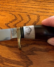 RAPID RIVER SKINNER KNIFE, Cocobolo Handle/Antler Spacer