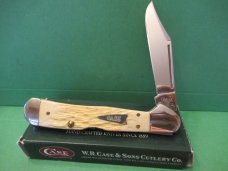 Case XX 2007 Burnt Oatmeal Bone Handle Arrowhead Shield Copperlock Pattern # 61549L SS