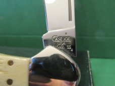 Case XX 2007 Burnt Oatmeal Bone Handle Arrowhead Shield Copperlock Pattern # 61549L SS