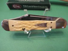 Case XX 2007 Burnt Oatmeal Bone Handle Arrowhead Shield Copperlock Pattern # 61549L SS