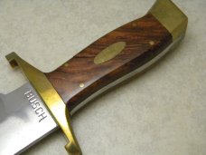 Custom Raymond Busch South American Paduck Wood Fixed Blade Bowie Knife 