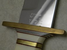 Custom Travis E. Daniel First Ever Fixed Blade Bowie Knife Serial # 001 Dated 10/15/1976