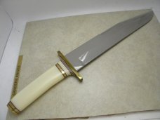 Custom Travis E. Daniel First Ever Fixed Blade Bowie Knife Serial # 001 Dated 10/15/1976