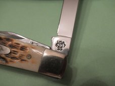 Case XX 2001 Amber Bone Mini Trapper Pattern # 6207 SS 