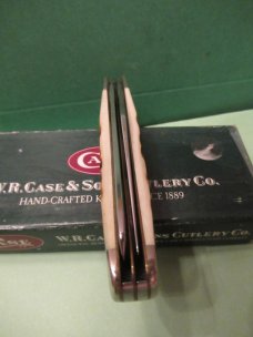 Case XX 2001 Amber Bone Mini Trapper Pattern # 6207 SS 