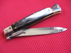 Italian Limited Edition Manual Open Swing Guard Stiletto Knife - A.G.A CAMPOLIN Italy