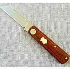 Willem Steenkamp Modern Barlow375quot Rwl34natural micarta scales wWesty shieldsslip and pouch