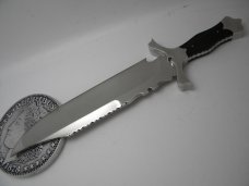 Custom Richard "Dick" Dorough Ebony Fixed Blade Bowie Knife 1976