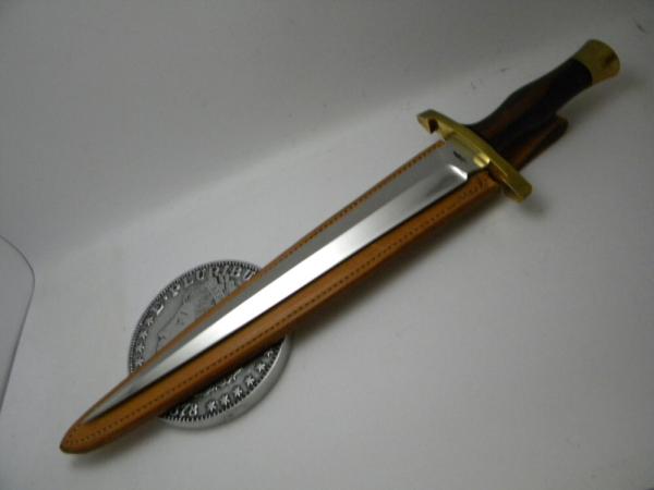 Custom Gil Hibben Wood "Toothpick Design" Fixed Blade Sheath Knife 
