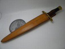 Custom Gil Hibben Wood "Toothpick Design" Fixed Blade Sheath Knife 