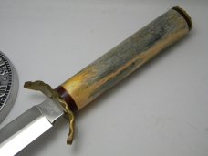 Custom Gary Tucker 5134 Bone Fixed Blade Bowie Knife 