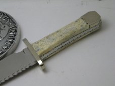 Custom James Patrick "Pat" Crawford #9 Walrus Oosik Fixed Blade English Bowie Knife 1977