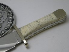 Custom James Patrick "Pat" Crawford #9 Walrus Oosik Fixed Blade English Bowie Knife 1977
