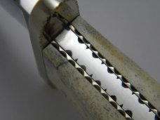 Custom James Patrick "Pat" Crawford #9 Walrus Oosik Fixed Blade English Bowie Knife 1977