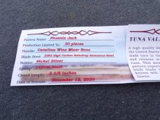 TUNA VALLEY PHOENIX JACK CATALINA WINE MIXER DAMASCUS