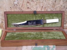 Custom Harvey McBurnette Ivory 100th Year of Custer's Last Stand Fixed Blade Bowie Knife