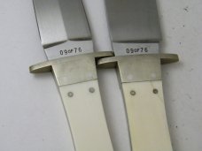 Custom James "Jimmy" Lile Ivory Becentennial Bowie Folder Dagger Knife Set 1976