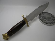 Custom Ruffin Johnson Bicentennial Cocobolo Wood Fixed Blade Bowie Knife