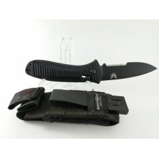 BENCHMADE 5000 Black Mel Pardue Presidio Automatic MINT IN SHEATH