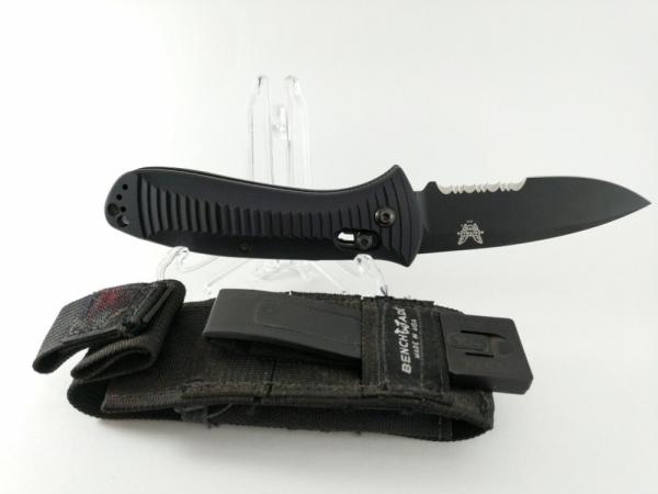 BENCHMADE 5000 Black Mel Pardue Presidio Automatic MINT IN SHEATH BENCHMADE 5000 Black Mel Pardue Presidio Automatic MINT IN SHEATH