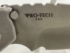 STRIDER/PRO-TECH USA 2401 Brown Drop Point Push Button Automatic MINT NO BOX 
