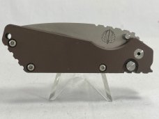 STRIDER/PRO-TECH USA 2401 Brown Drop Point Push Button Automatic MINT NO BOX 