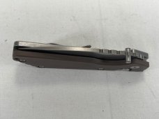STRIDER/PRO-TECH USA 2401 Brown Drop Point Push Button Automatic MINT NO BOX 