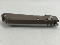 STRIDER/PRO-TECH USA 2401 Brown Drop Point Push Button Automatic MINT NO BOX 