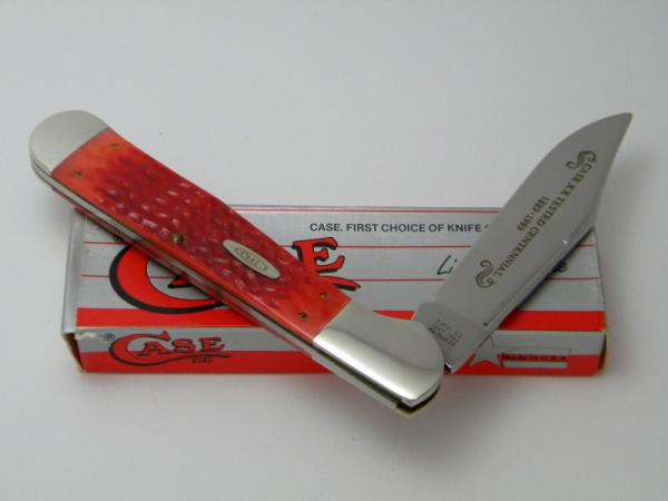 Case XX USA R61066 1889-1989 Centennial Red Bone Coke Bottle Folding Hunter Knife in Box Case XX USA R61066 1889-1989 Centennial Red Bone Coke Bottle Folding Hunter Knife in Box