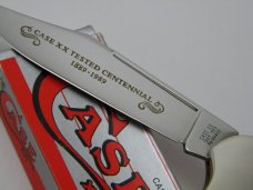 Case XX USA R61066 1889-1989 Centennial Red Bone Coke Bottle Folding Hunter Knife in Box