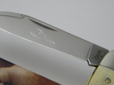 Case XX USA 63046WH  2009 Burnt Oatmeal Bone Humpback Whittler Knife in Box