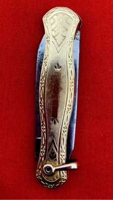 Vintage B.B. CO. (Beaverbrook) Gold Toned Lobster Pen Watch Fob Skeleton Knife c.1890’s