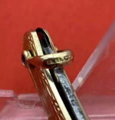 Vintage B.B. CO. (Beaverbrook) Gold Toned Lobster Pen Watch Fob Skeleton Knife c.1890’s