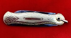 Vintage B.B. CO. (Beaverbrook) Gold Toned Lobster Pen Watch Fob Skeleton Knife c.1890’s