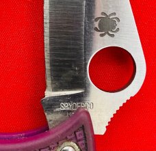 Spyderco Ladybug Purple Folding Knife Purple VG-10 Blade