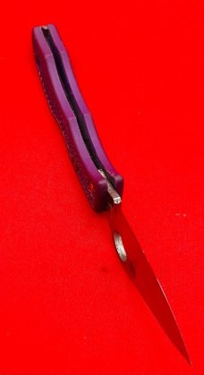 Spyderco Ladybug Purple Folding Knife Purple VG-10 Blade