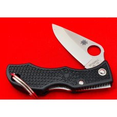 Spyderco 1-Blade Ladybug Black FRN Dimpled Nylon Folding Knife VG-10 Blade Seki Japan