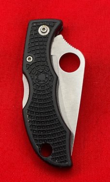 Spyderco 1-Blade Ladybug Black FRN Dimpled Nylon Folding Knife VG-10 Blade Seki Japan