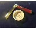 GEC / Great Eastern Cutlery #49 / Northfield 493121 Free - Garnet Camel Jigged Bone