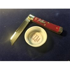 GEC / Great Eastern Cutlery #49 / Northfield 493121 Free - Garnet Camel Jigged Bone