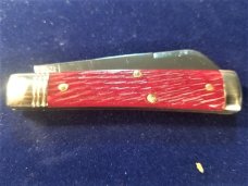 GEC / Great Eastern Cutlery #49 / Northfield 493121 Free - Garnet Camel Jigged Bone