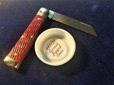 GEC / Great Eastern Cutlery #49 / Northfield 493121 Free - Garnet Camel Jigged Bone