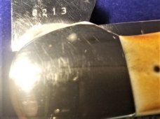 Vintage KA-BAR Dog's Head Model V111/78 Folding Hunter, Union Cutlery Co., Stag