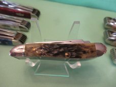 Case XX 1996 Green Bone 5 Blade Peanut with Scissors  Pattern # G6520 