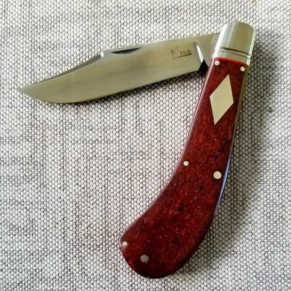 Kroo Custom Kudu bone Saddlehorn Trapper W/ slip & coa..4"..rwl34..filework..spacers..liners. shield Kroo Custom Kudu bone Saddlehorn Trapper W/ slip & coa..4"..rwl34..filework..spacers..liners. shield