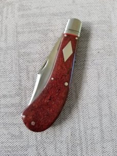 Kroo Custom Kudu bone Saddlehorn Trapper W/ slip & coa..4"..rwl34..filework..spacers..liners. shield