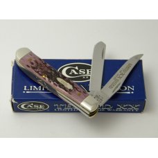 Case XX USA 6207 2003 Cabernet Bone Mini Trapper Knife in Box