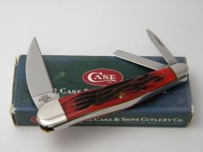 Case XX USA 6355WH  2002 Red Oak Bone Seahorse Whittler Knife in Box