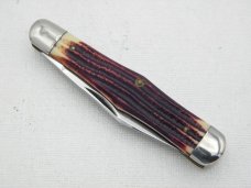 Queen Cutlery #56 Small Coke Bottle Jack  burnt orange imitation Winterbottom bone:  3 1/2”