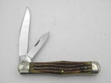 Queen Cutlery #56 Small Coke Bottle Jack Winterbottom bone:  3 1/2” closed, 1955 - 1957